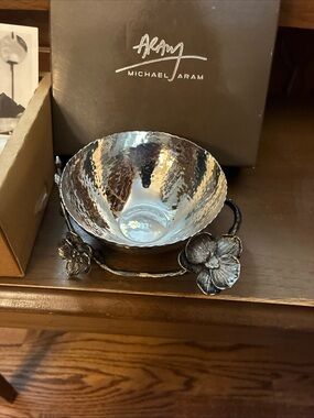 Michael Aram Black Orchid Bowl Nut Candy  Catch All Display Small 110715 New